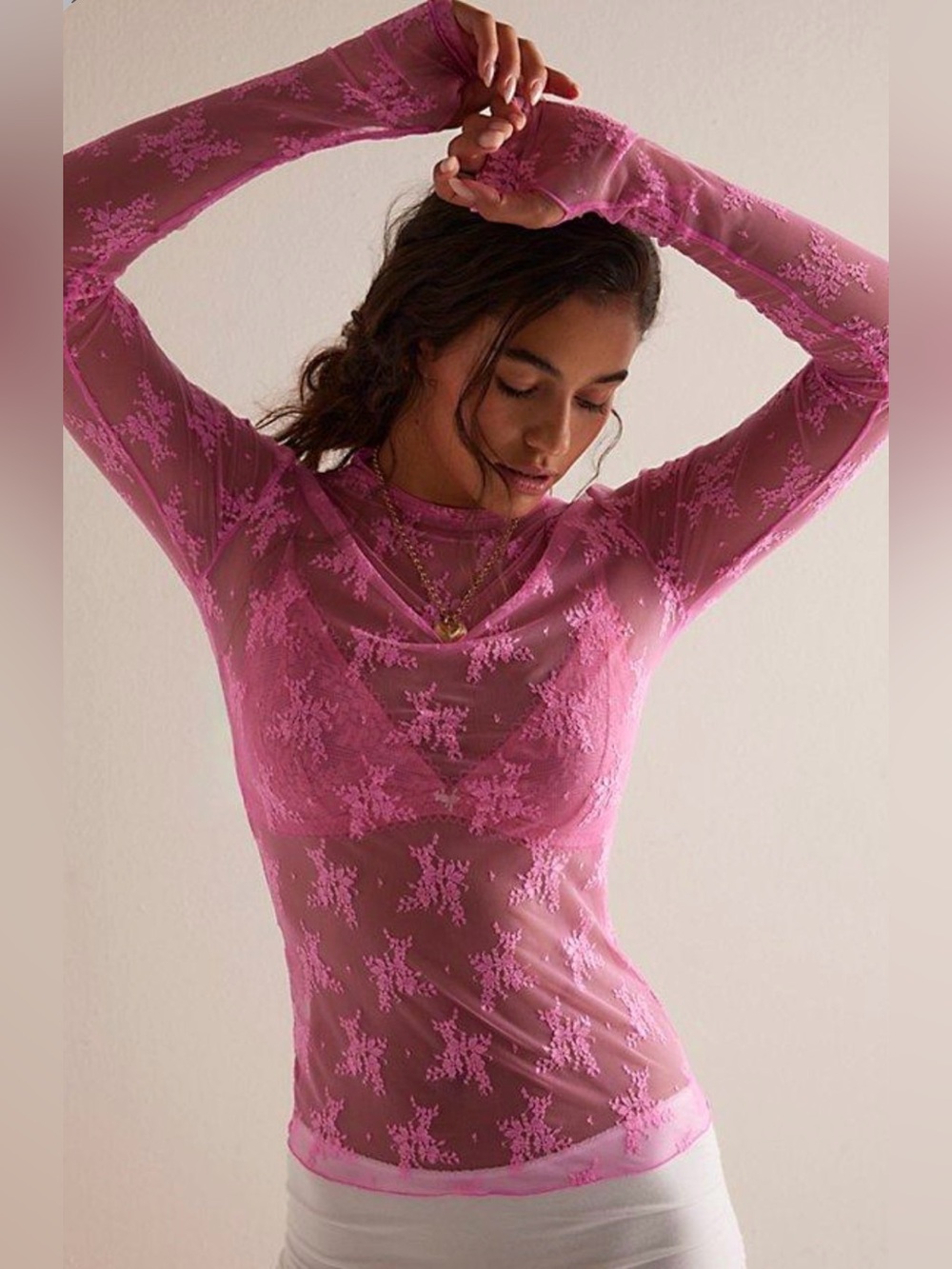 NWT Free People Lady Lux Layering Top